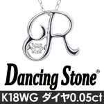 ダンシングストーン K18WG・天然ダイヤモンドシリーズイニシャル「Ｒ」ペンダント/ネックレス 詳細情報