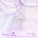 クロスフォーDancing Heart(ダンシングハート) DH-008【Sweet Heart】ダイヤモンドペンダント/ネックレス 詳細情報